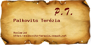 Palkovits Terézia névjegykártya